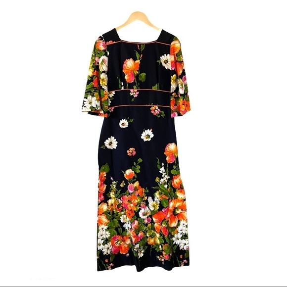 Vintage Hawaiian Dress Polynesian Maxi Alice Of California 60s Womens Small - Picture 2 of 13